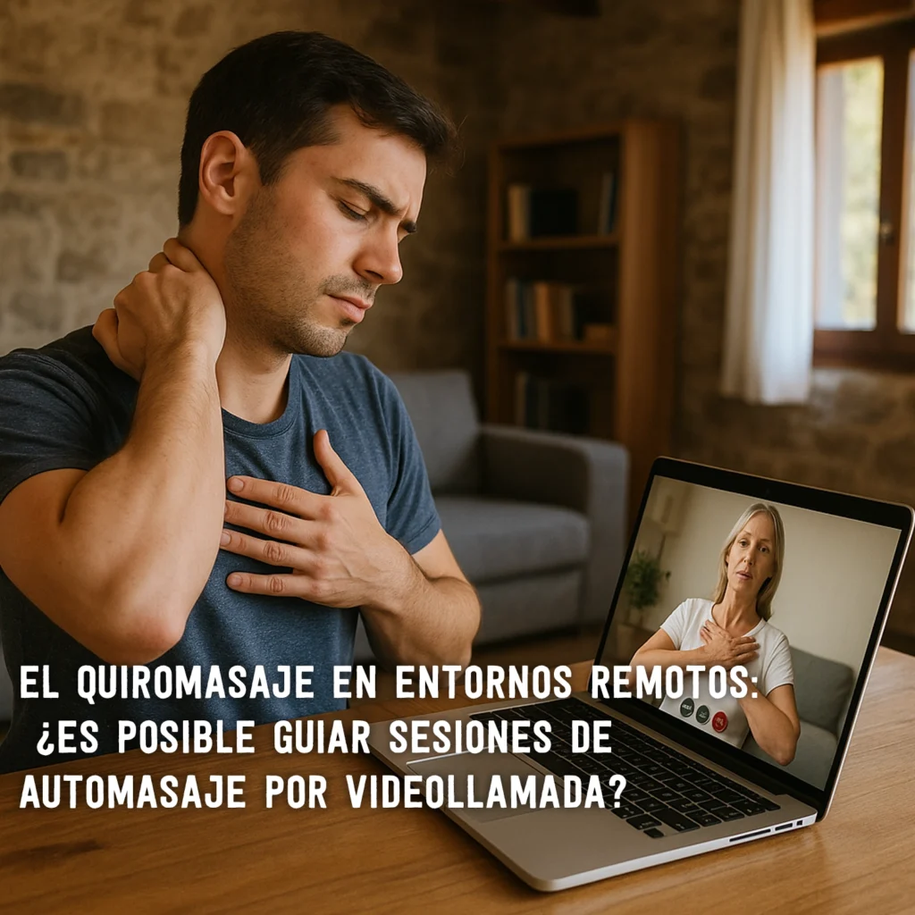 El quiromasaje en entornos remotos: ¿es posible guiar sesiones de automasaje por videollamada? el quiromasaje en entornos remotos ¿es posible guiar sesiones de automasaje por videollamad