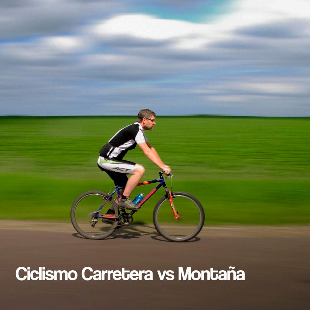 Ciclismo de montaña vs Carretera ciclismo